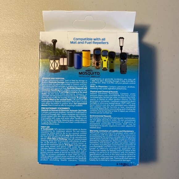 Thermacell Mosquito Repellent Refills 60 HOURS Protection Scent Free NIB - Picture 3 of 5